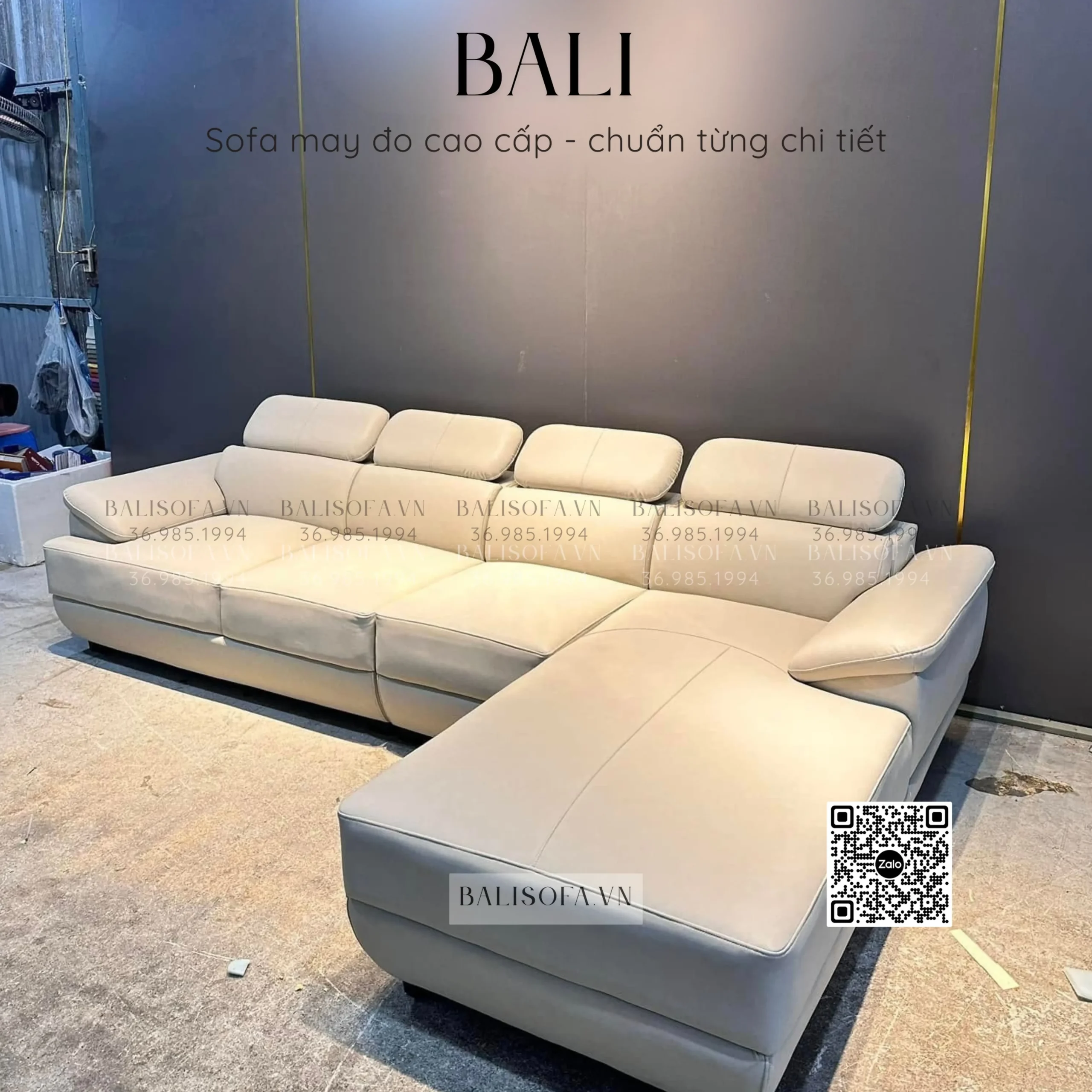 Ghế sofa phòng khách thiết kế chữ L – sofa da giá rẻ phù hợp cho mọi phòng khách