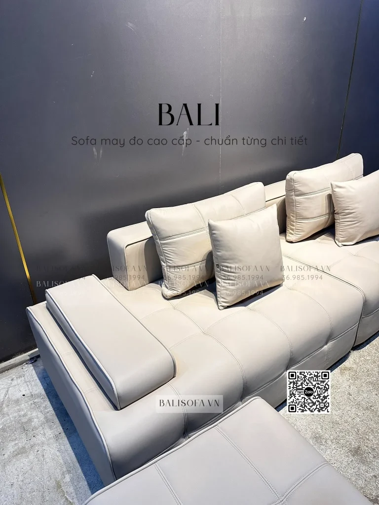 sofa da minotti phòng khách