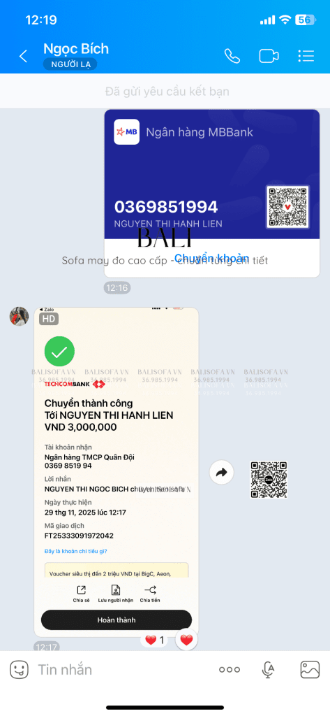 đặt mua sofa online