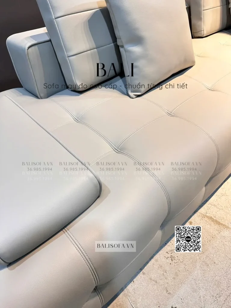 Ghế sofa phòng khách thiết kế chữ L – sofa da cao cấp phù hợp cho mọi phòng khách