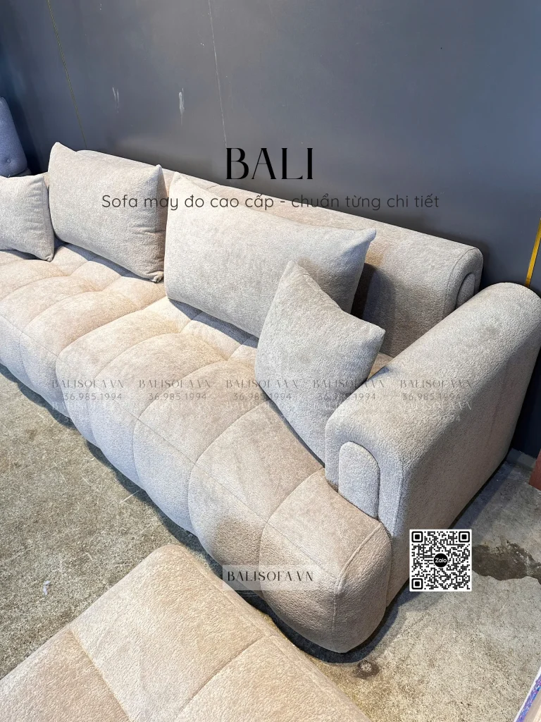 sofa vải nỉ lông cừu độc quyền BALI