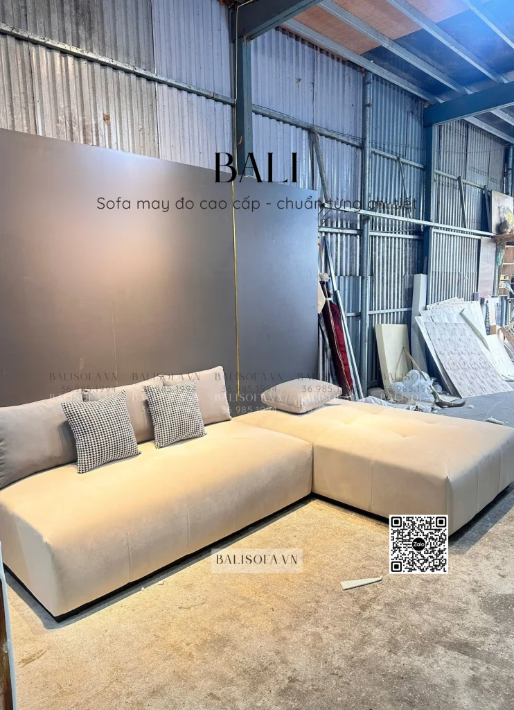 sofa phòng khách vải nỉ nhung cao cấp BALI – sofa hiện đại