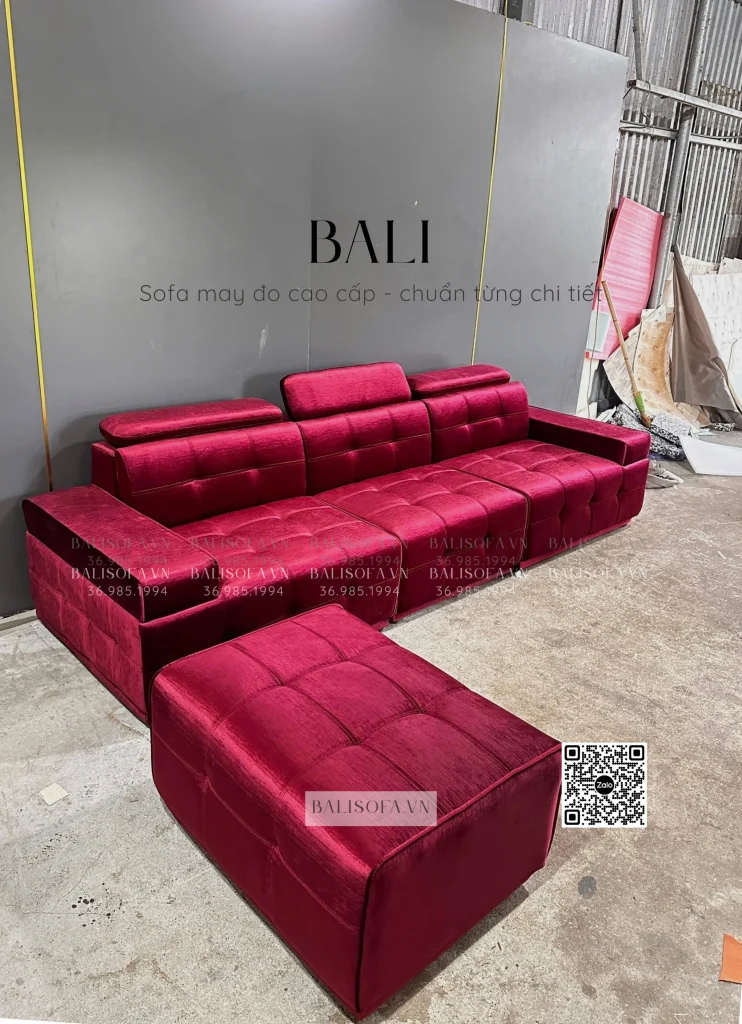 sofa vải nỉ theo yêu cầu