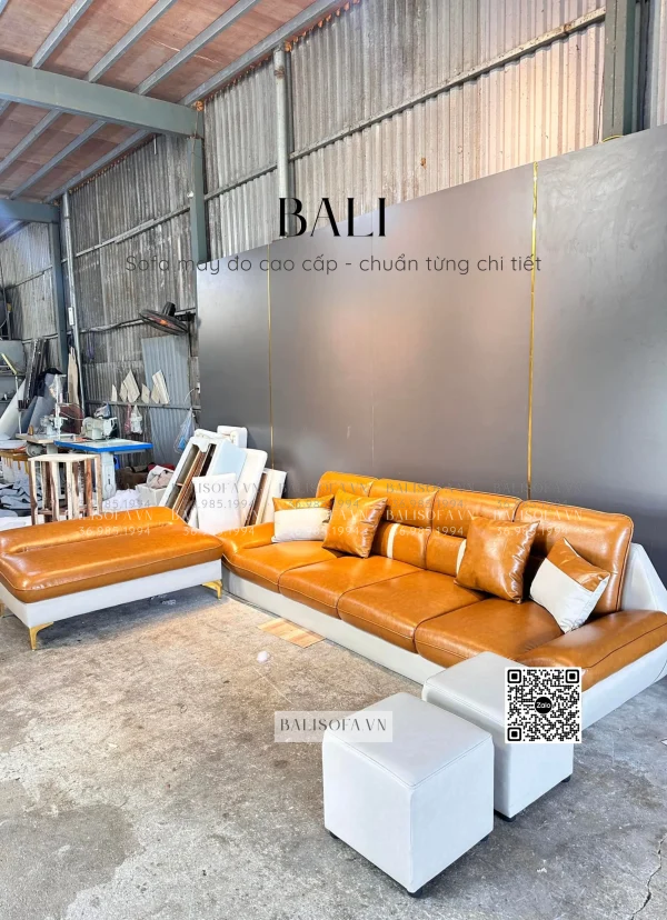 sofa da phòng khách chống xước mèo cào